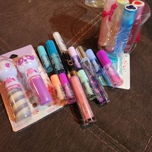 Lip Balm & Gloss Set - Pink, Purple, Blue